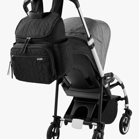 Skip Hop Quilted Black Backpack or Diaper Bag - Picture 7 of 7